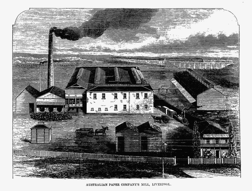 [Collingwood Paper Mill, Liverpool, N.S.W. in 1872]